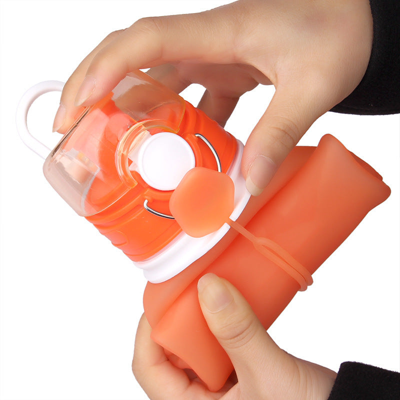 Outdoor folding water cup